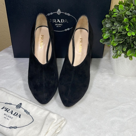 Prada Shoes - PRADA Black Booties Sz 8